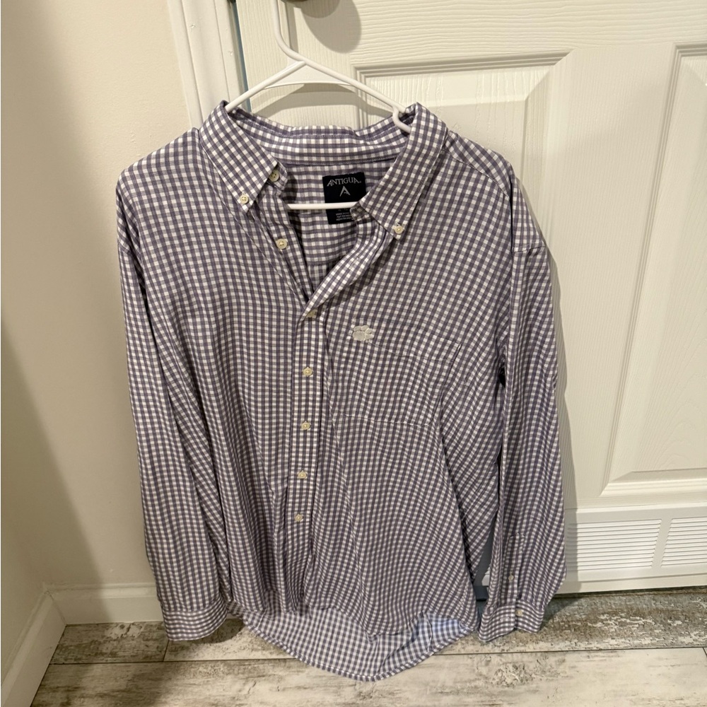 Men's Blue Gingham Shirt